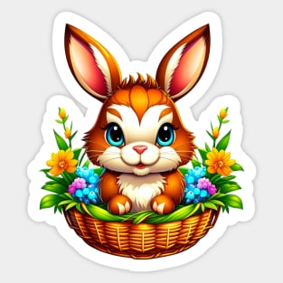 Kawaii Easter Bunny Sticker
